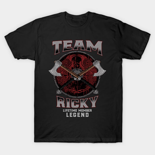 Ricky Name - Lifetime Member Legend - Viking T-Shirt by Stacy Peters Art